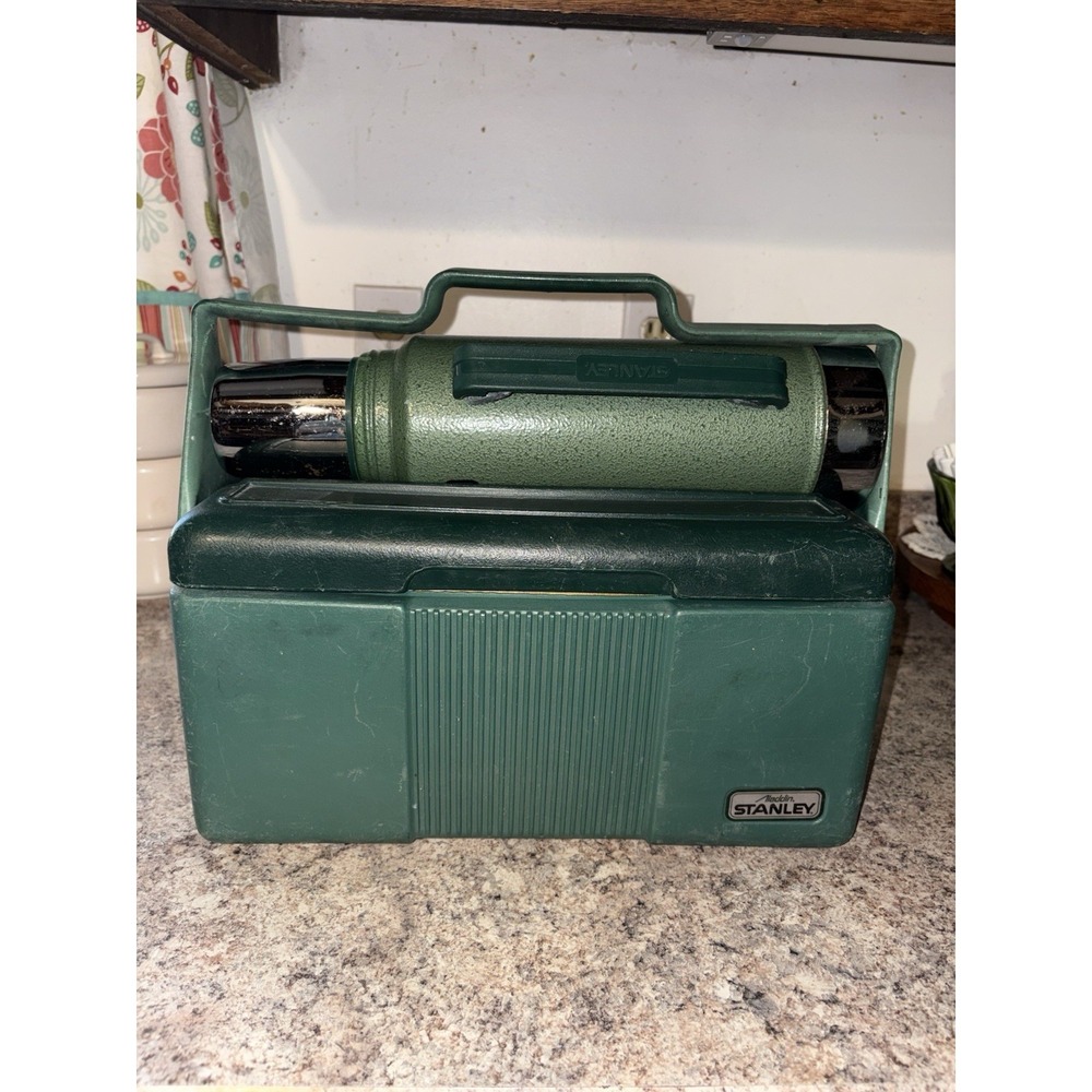 Vintage Stanley Aladdin Lunch Box Cooler Vacuum Thermos Bottle Combo Set